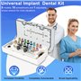 Kit universel de clés dynamométriques pour implant dentaire avec tournevis à cliquet réglable à couple réglable, 16 pièces, enti