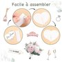 25 Mariage Accessoires de Photomaton Selfie Photobooth Props en Français pour Fête Mariage Décoration Party