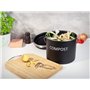 Hanseküche Poubelle à compost de cuisine 5 l - Poubelle de qualité supérieure pour déchets organiques avec 2 filtres à charbon a