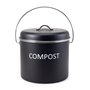 Hanseküche Poubelle à compost de cuisine 5 l - Poubelle de qualité supérieure pour déchets organiques avec 2 filtres à charbon a