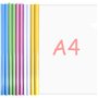 MIVIDE 30pcs Dossier Coulissante Plastique