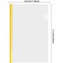 A4 Chemise de Couvertures de Rapports avec Barre Coulissante