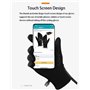 Gants de Cyclisme d'hiver, Gants Chauds pour Hommes et Femmes avec écran Tactile Imperméable à l'eau