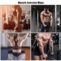 CMYKZONE Corde Triceps Musculation Tricep Rope Set, Corde Triceps Avec PoignéE Puissante Et Mousqueton à Mousqueton, Haute Inten