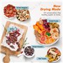 Déshydrateur pour aliments pour poissons, fruits, viandes, légumes, friandises pour chiens, herbes, 6 plateaux en acier inoxydab