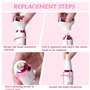 NXPZ Rasoir Électrique Femme, 5-en-1 Rasoir Électrique Femme, Épilateur Intime Femme Sans Douleur, pour Bikini, Aisselles, Jambe