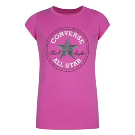 T shirt à manches courtes Enfant Converse CHUCK PATCH TEE 468992 A3J Rose
