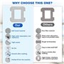 Muyohix 6 Pièces pour Ecovacs Winbot W1/W1 Pro/W2/W2 Omni Microfibre Serpillère Rechange Kit, Lingette de Nettoyage Réutilisable