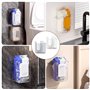 Lot de 2 boîtes de rangement pour lingettes humides, support mural, distributeur de lingettes humides, boîte à lingettes autocol