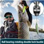 JSUOEO Lot de 125 émerillons de pêche #2#4#6#8#12 en acier inoxydable roulements à billes 8-28 kg avec mousqueton Accessoires de