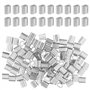 Prmape 100 Pièces Manchons en Aluminium Clips