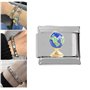 AOOOWER Modules amovibles en acier inoxydable pour bracelets italiens