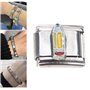 AOOOWER Modules amovibles en acier inoxydable pour bracelets italiens