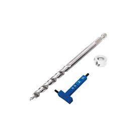 Kreg Easy-Set Micro Pocket Hole Jig Foret étagé avec jauge de mesure et bague de réglage de profondeur – Tige hexagonale standar