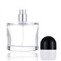 Enslz Flacon pulvérisateur cosmétique rechargeable en verre avec atomiseur de pulvérisation (noir