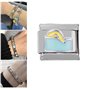 AOOOWER Modules amovibles en acier inoxydable pour bracelets italiens