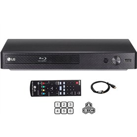 LGDynastar Bundle BP-250 Region Free blu-Ray Player Multi Region Version 110-240 Volts Bundle with Dynastar 1.8M HDMI