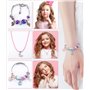 Bijoux Enfants, bracelet à breloques Bricolage,162 PCS Bracelet,Kit de fabrication de bijoux Jouets- Idee Cadeau Ado Fille