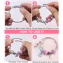 Bijoux Enfants, bracelet à breloques Bricolage,162 PCS Bracelet,Kit de fabrication de bijoux Jouets- Idee Cadeau Ado Fille