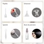 11 pcs Flacon Voyage kit(30/50/60/80 ML), Autorisé en cabine Avion - produits de toilette, petits pots de crème, flacons pulvéri
