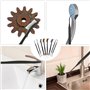 Lot de 8 petites brosses métalliques - En acier inoxydable - Petite brosse en laiton - Brosse métallique en acier et nylon - Ave
