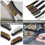 Lot de 8 petites brosses métalliques - En acier inoxydable - Petite brosse en laiton - Brosse métallique en acier et nylon - Ave