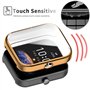 Msiall 2 pièces Compatible avec Amazfit Bip 3/3 pro Housse de protection, Protection d'écran en TPU souple et complète, Résistan