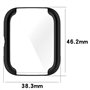 Msiall 2 pièces Compatible avec Amazfit Bip 3/3 pro Housse de protection, Protection d'écran en TPU souple et complète, Résistan