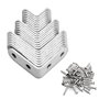 Équerres de Fixation, STARVAST 18 Pcs Équerre Angle en Acier Inoxydable 90 Degrés Angle Droit Coin Support - Équerre Angle avec 