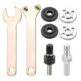LYTIVAGEN 8Pcs Convertisseur de Perceuse à Main Arbre du Moteur Coupler en Métal Bielle de Meuleuse d'Angle pour Scie à Chaîne A