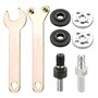 LYTIVAGEN 8Pcs Convertisseur de Perceuse à Main Arbre du Moteur Coupler en Métal Bielle de Meuleuse d'Angle pour Scie à Chaîne A