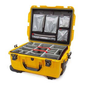 NANUK 955 Valise Rigide étanche avec Gepolsterten Trennwänden und Organizer für Deckel - Gelb
