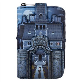 Loungefly MGM Mercredi Nevermore Castle Portefeuille zippé