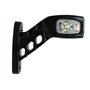 VNVIS Lot de 2 feux de position latéraux LED 12V / 24V Fixation au châssis pour camions et camions bennes - Rouge/Blanc/Orange