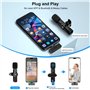 Fututech Plug and Play Type-C Micro sans Fil Bluetooth 5.0 pour Smart Phone Android Micro Cravate pour Diffusion en Direct Entre