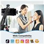 Fututech Plug and Play Type-C Micro sans Fil Bluetooth 5.0 pour Smart Phone Android Micro Cravate pour Diffusion en Direct Entre