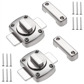 SHEENO Lot de 2 loquets de porte rotatifs