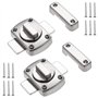 SHEENO Lot de 2 loquets de porte rotatifs