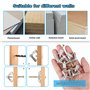Mynoozi 200 Pièces Fixations pour Plaques de Plâtre (100 Chevilles + 100 Vis), Chevilles pour Plaque de Plâtre et Vis, Fixations