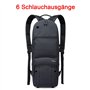 iGuerburn Sac à dos pour réservoir de taille D (2 l) - Bouteille d'oxygène O2 - Noir