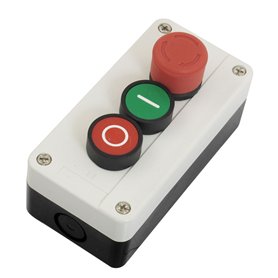 sourcing map NC Arrêt d'urgence NC + NO Rouge Vert Bouton-poussoir momentané Station 600V 10A