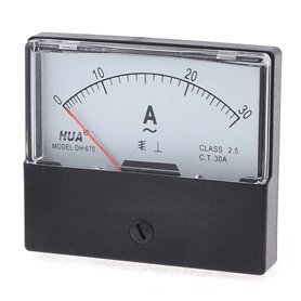 sourcingmap Outil de mesure de courant alternatif 0–30A Panneau rectangulaire analogique pour ampèremètre