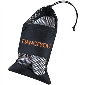 DANCEYOU Sac en Filet de Chaussures de Danse Pochon de Chaussons Noir pour Chaussures de Pointe Chausson de Danse Classique