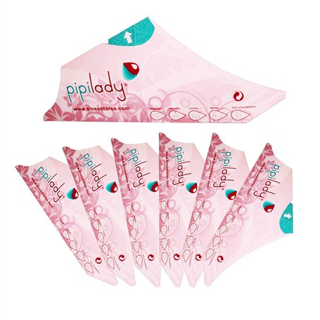 Pipilady Lot de 7 urinoirs pliables pour femmes pour uriner debout