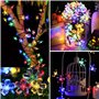 Vegena Guirlande Lumineuse Extérieure Solaire,2 Pièces 9.5m 50 LED Guirlande Lumineuse Solaire Exterieure,Guirlande Lumineuse So