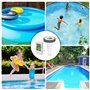 Thermomètre Piscine Flottant, Thermomètre de Piscine Numérique, Thermomètre Numérique Sans Fil avec écran LCD, Thermomètre Intér