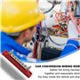 YIDM Bornier De Distribution D'alimentation:2 Pcs Barre de Bus 6 Broches Bloc de Distribution Electrique avec Couvercle Distribu