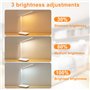 Sporgo Lampe de bureau LED: Lampe de Table Dimmable LED 3 Couleurs et 5 Niveaux de Luminosité, Lampe de Chevet Tactile Contrôle 