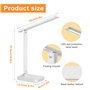Sporgo Lampe de bureau LED: Lampe de Table Dimmable LED 3 Couleurs et 5 Niveaux de Luminosité, Lampe de Chevet Tactile Contrôle 