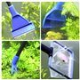 WEGREAT Kit de nettoyage d'aquarium 5 en 1 : kit de nettoyage d'aquarium avec siphon de changement d'eau et 5 outils de nettoyag